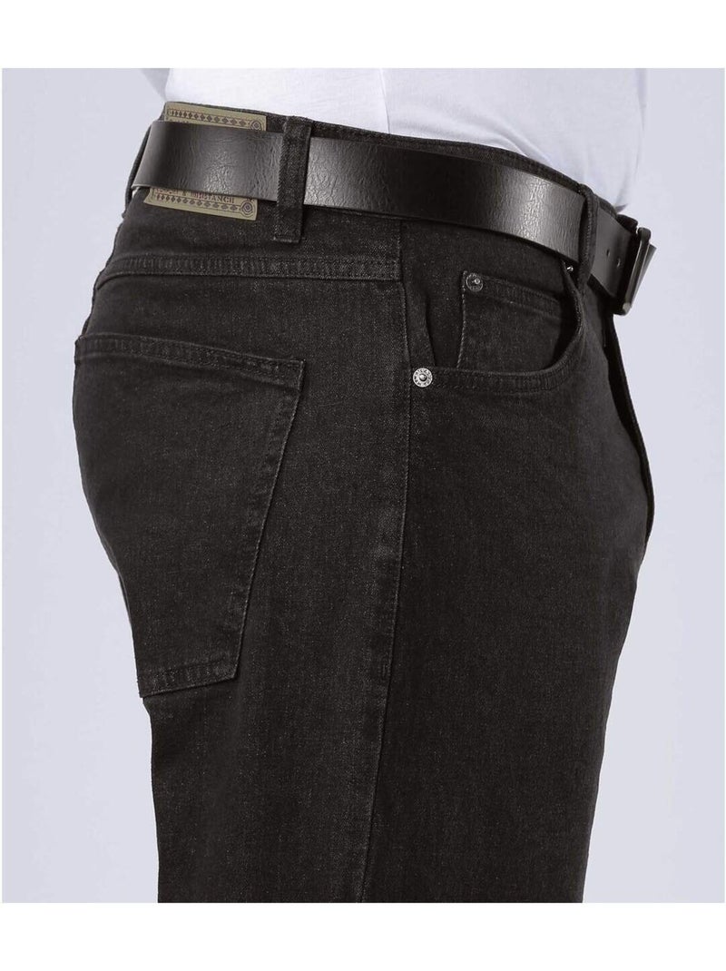 Zwarte regular stretchspijkerbroek - ATLAS FOR MEN Zwart - Kiabi