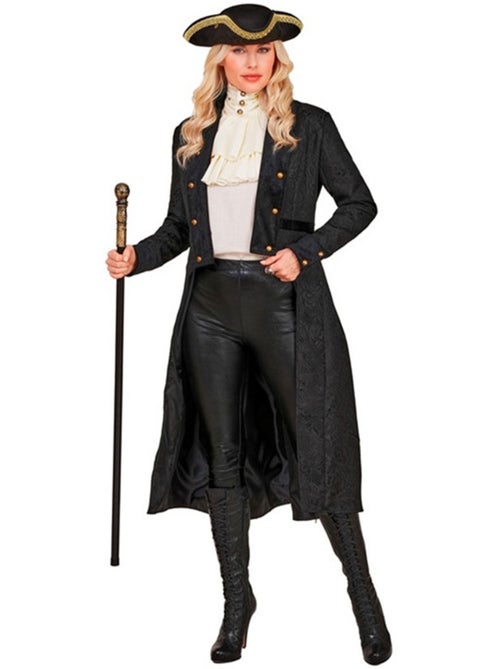 Zwarte victoriaanse jas voor dames - Kiabi