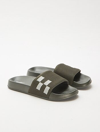 Zwembadslippers met band van mesh