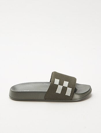Zwembadslippers met band van mesh