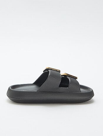 Zwembadslippers met strassgespen