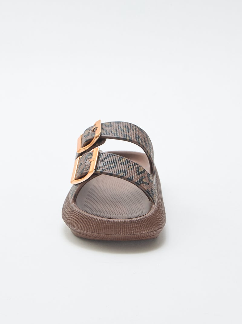 Zwembadslippers Zwart - Kiabi