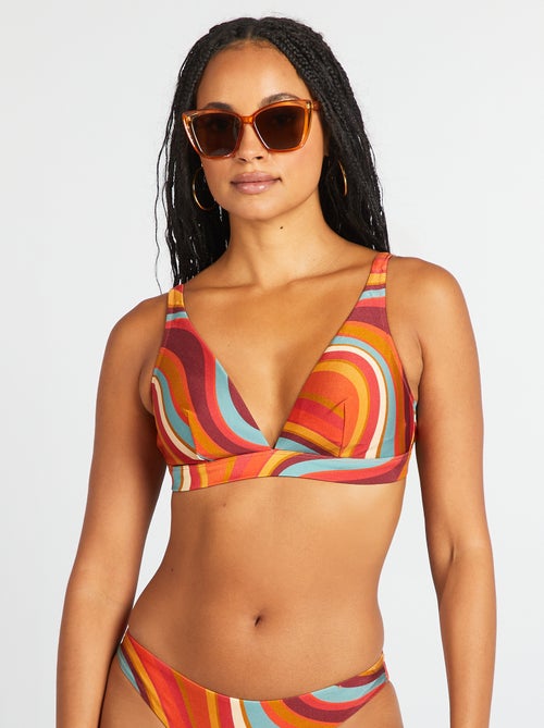 Zwembeha met psychedelische print - Kiabi