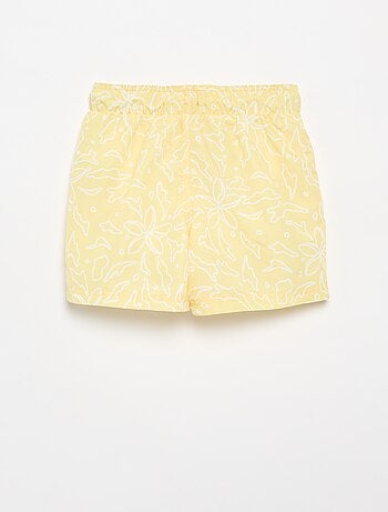 Bedrukte zwembermuda met all-over 'zee'-print