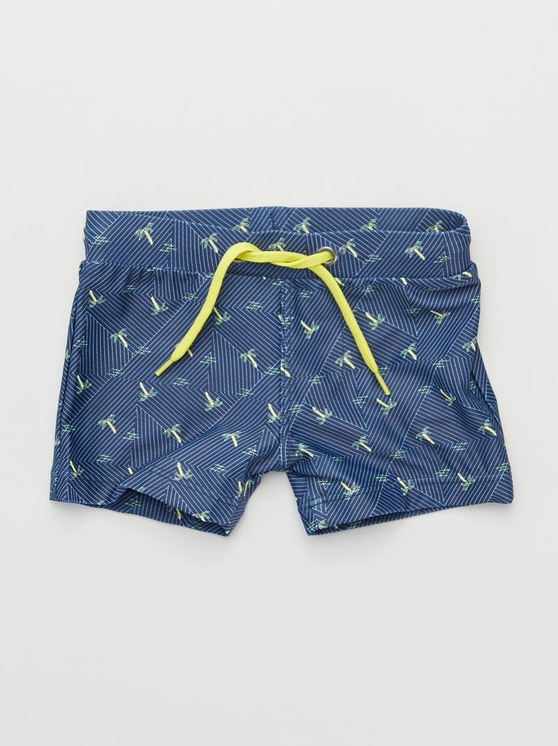Zwemboxer met walvissenprint BLAUW - Kiabi