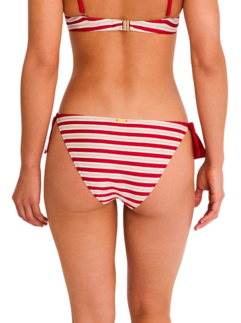 Zwembroek met lage taille sailor Rood - Kiabi