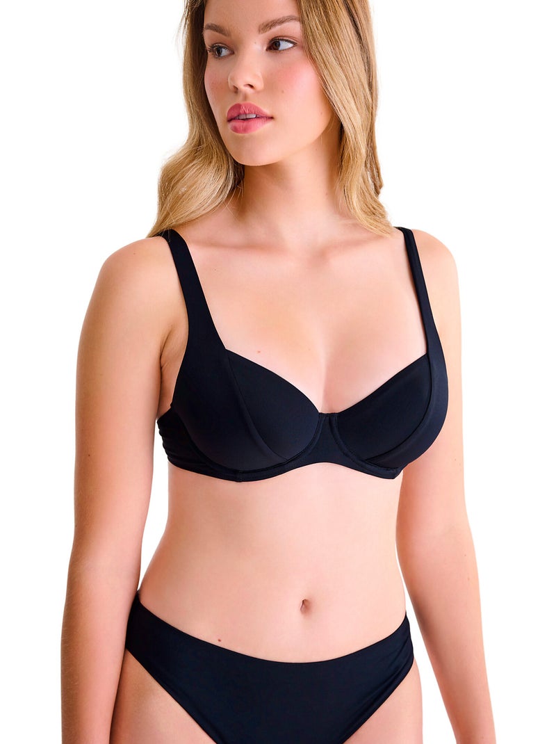 Zwemkleding bikinitopjes portofino Zwart - Kiabi