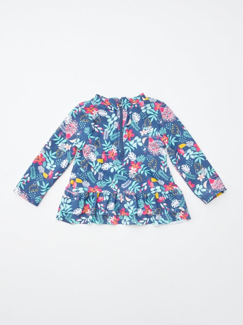 Zwempakje met lange mouw + broekje 'Petit Béguin' - 2-delig - Kiabi