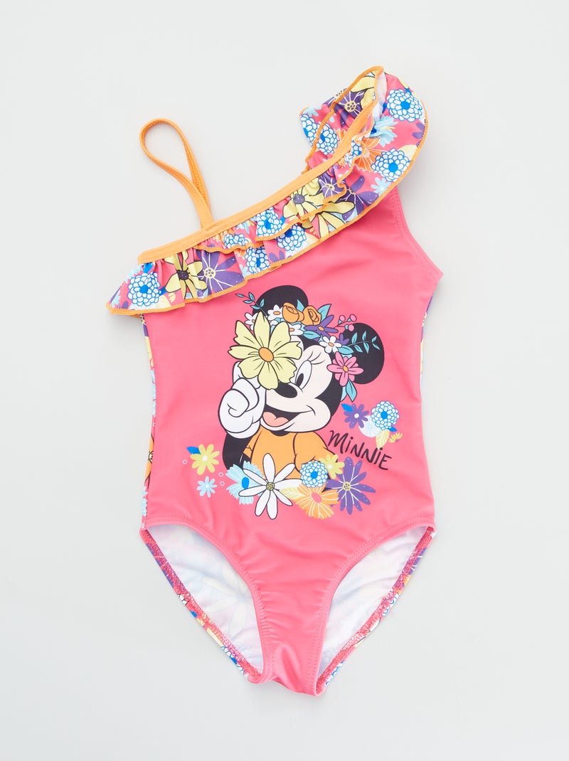 Zwempakje met originele schouderbandjes 'Minnie' roze - Kiabi