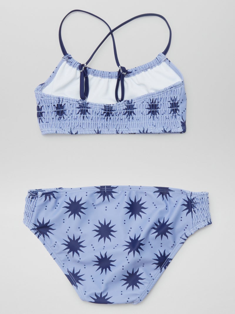 Zwempakje met print - 2-delig BLAUW - Kiabi