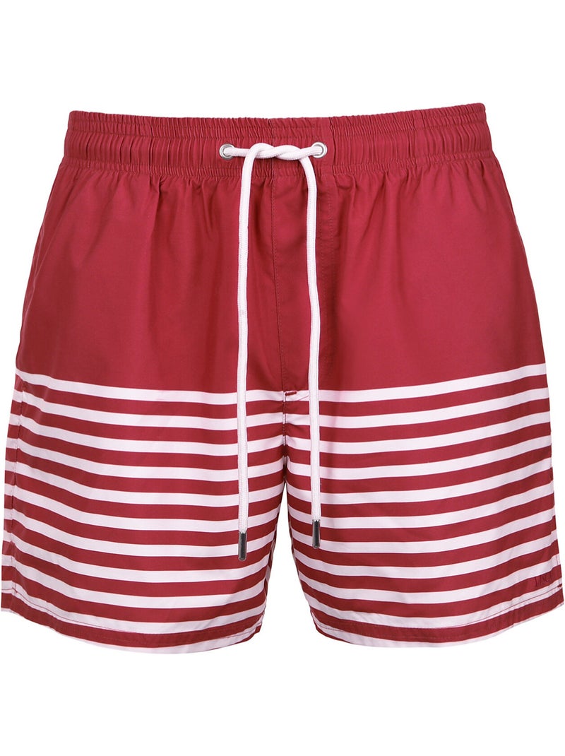 Zwemshort men beachwear Rood - Kiabi