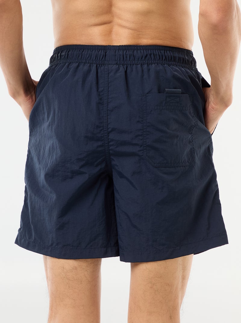 Zwemshort met grote zakken Blauw - Kiabi