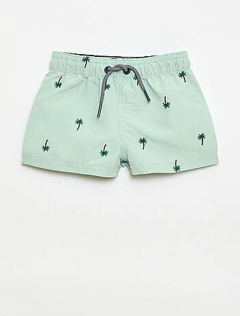 Zwemshort met 'kreeft' borduursels