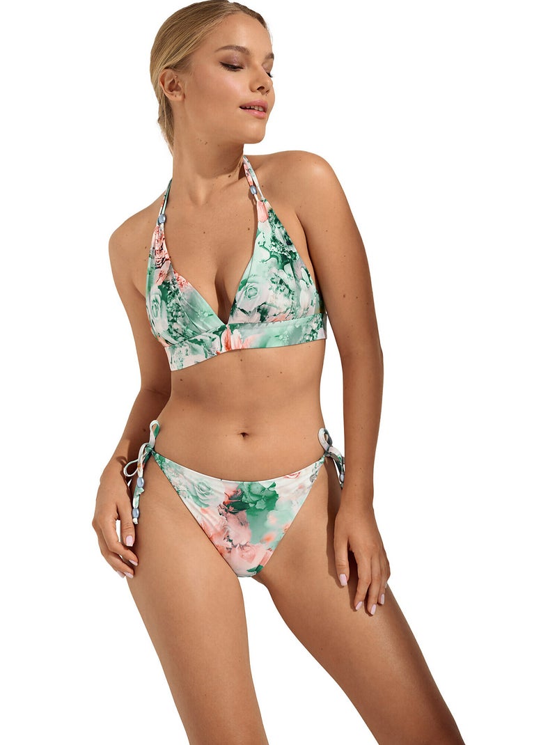 Zwemshort met lage taille japan Groen - Kiabi