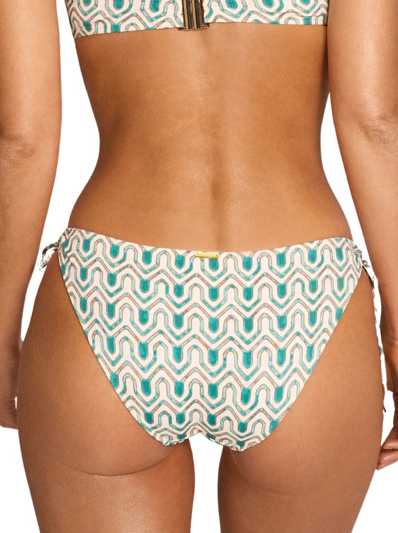 Zwemshort met lage taille kaleido Groen - Kiabi