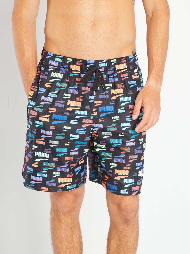 Zwemshort met motiefje 'PUMA' BIEGE - Kiabi