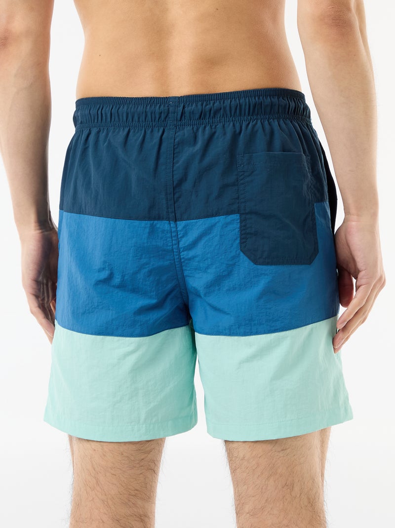 Zwemshort met zakken Blauw - Kiabi