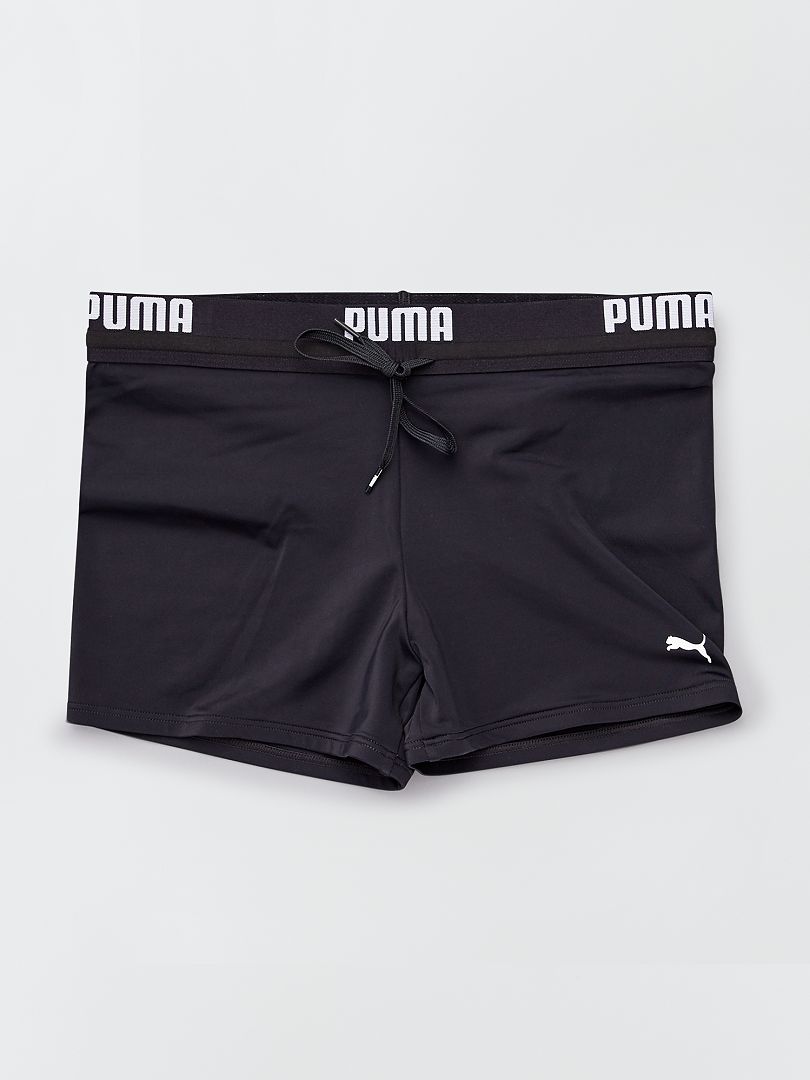 Zwemshort ‘Puma’ met tailleband met logo ZWART - Kiabi