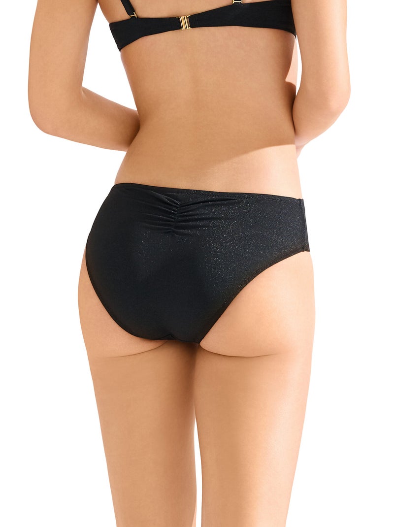 Zwemshortje met hoge taille imperia Zwart - Kiabi