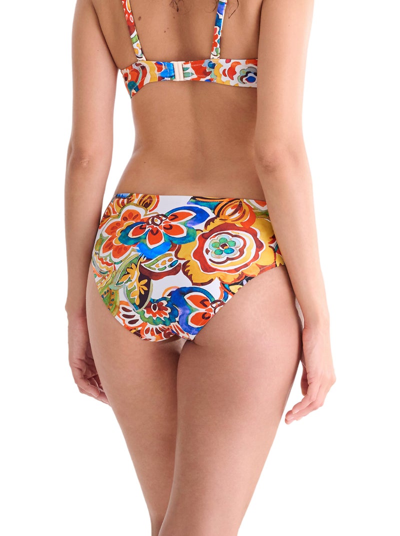 Zwemshortje met hoge taille mexico Rood - Kiabi