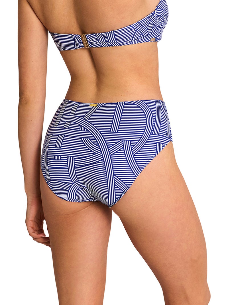 Zwemshortje met hoge taille reverie Blauw - Kiabi