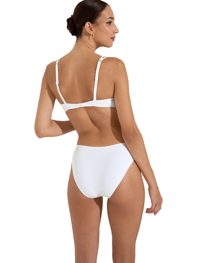 Zwemshortje met hoge taille sardinia Wit - Kiabi