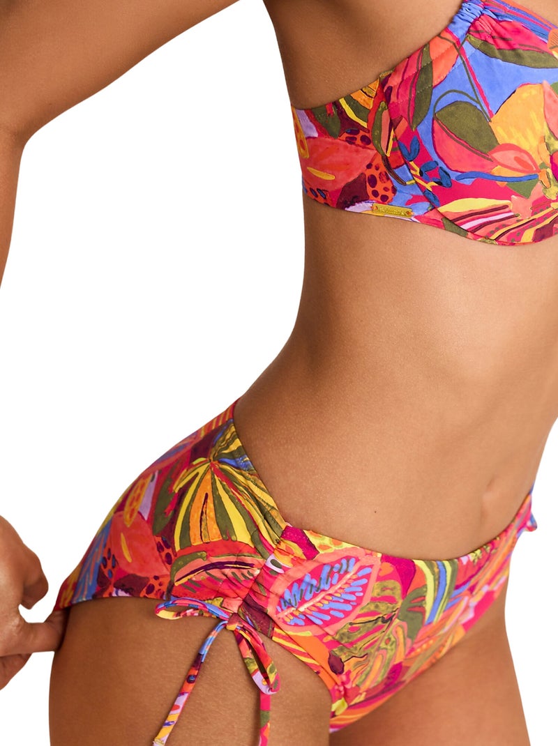 Zwemshortje met hoge taille sunset Oranje - Kiabi