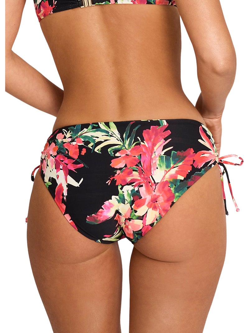 Zwemshortje met hoge taille tropico Zwart - Kiabi