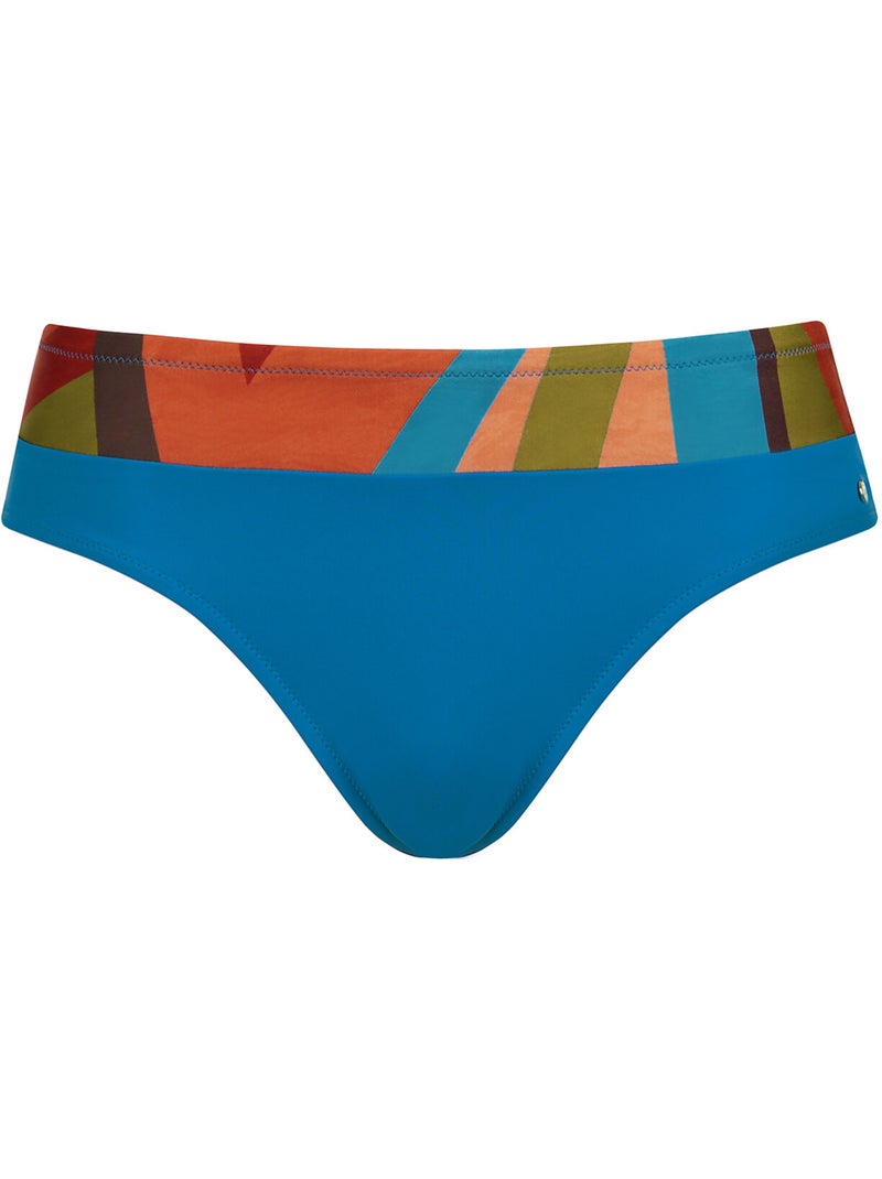 Zwemshortje met hoge taille viviero Turkoois - Kiabi