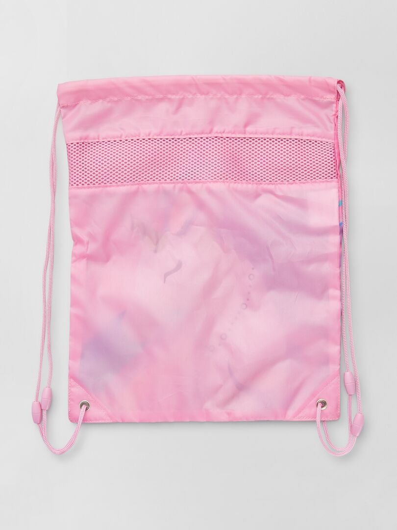 Zwemtas met eenhoornprint roze - Kiabi