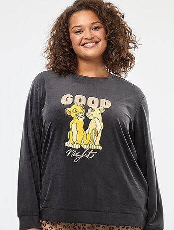 2-delige Disney-pyjama van fleecestof met De Leeuwenkoning-print met Simba