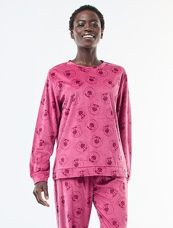 Lange pyjamaset van velours 'Stitch' 'Disney' - 2-delig