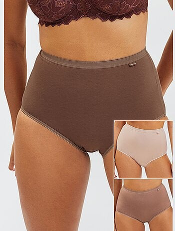 3 slips met hoge taille 'Sans Complexe'