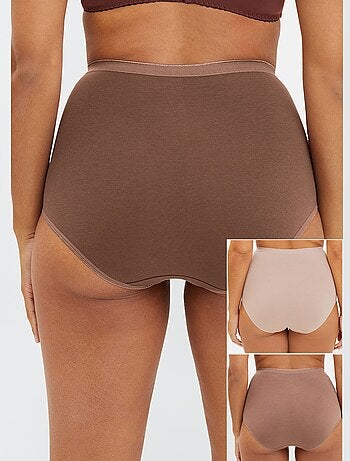 3 slips met hoge taille 'Sans Complexe'