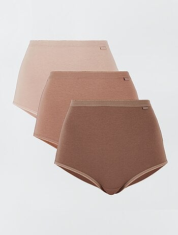 3 slips met hoge taille 'Sans Complexe'