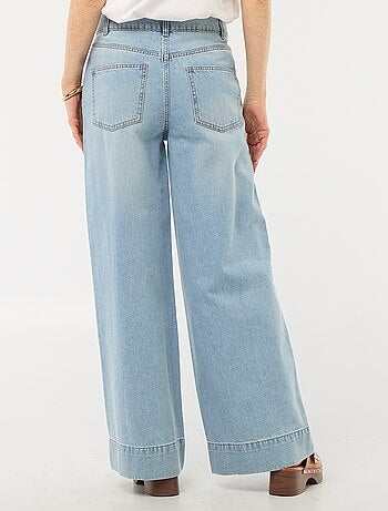 5-pocket-jeans met brede pijpen