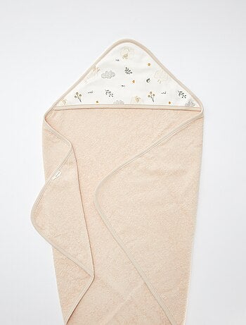 Badcape + washandje 'Petit Béguin'