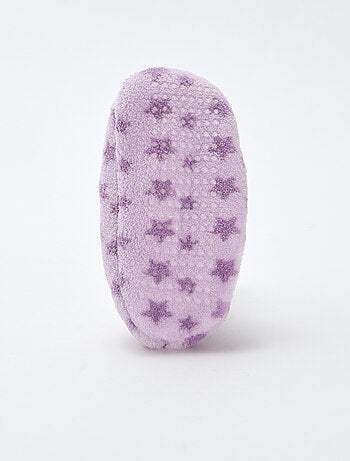 Ballerinapantoffels van fleece 'Stitch'