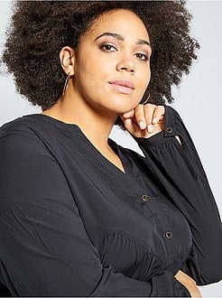 Basic blouse met fronsjes - Kiabi