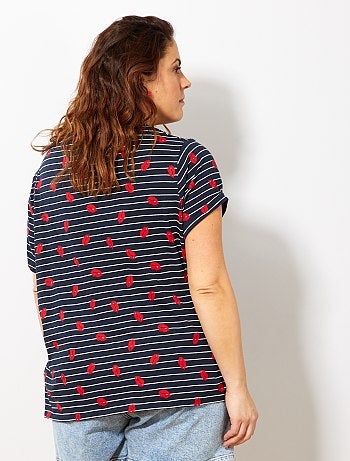 Dames Size+ - Basic, katoenen T-shirt - Kiabi