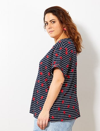 Dames Size+ - Basic, katoenen T-shirt - Kiabi