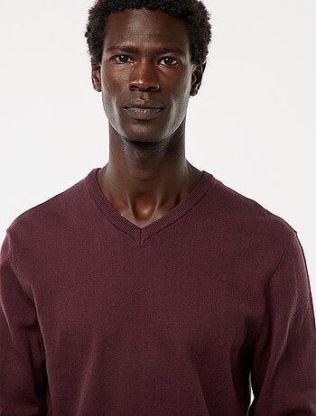 Basic trui van effen tricot