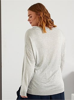 Basic trui van fijn tricot - Kiabi