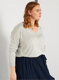 Basic trui van fijn tricot - Kiabi