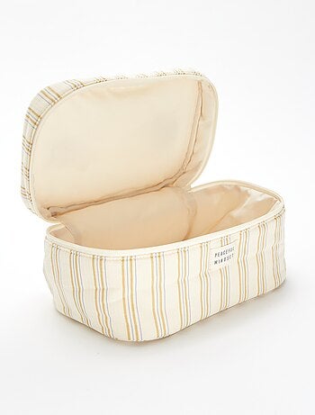 Beautycase met strepen