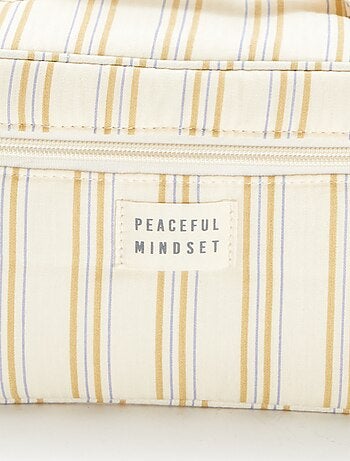 Beautycase met strepen