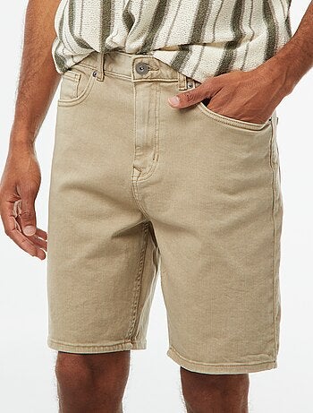 Bermuda van keperstof met 5 zakken