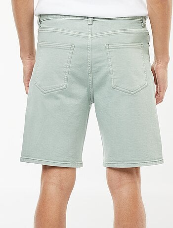 Bermuda van keperstof met 5 zakken