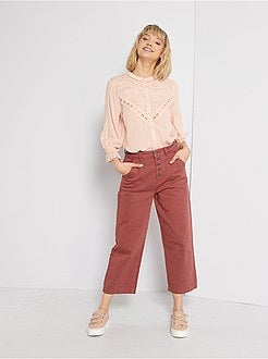 Blouse met borduurwerk - Kiabi