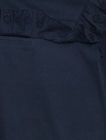 Blouse met borststuk met Engels borduurwerk - So Easy